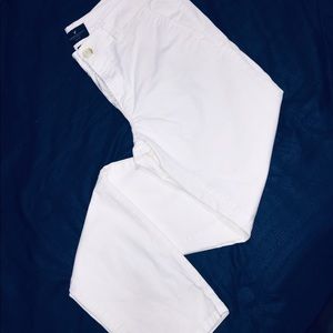 American Eagle white skinny jeans 8 long stretch
